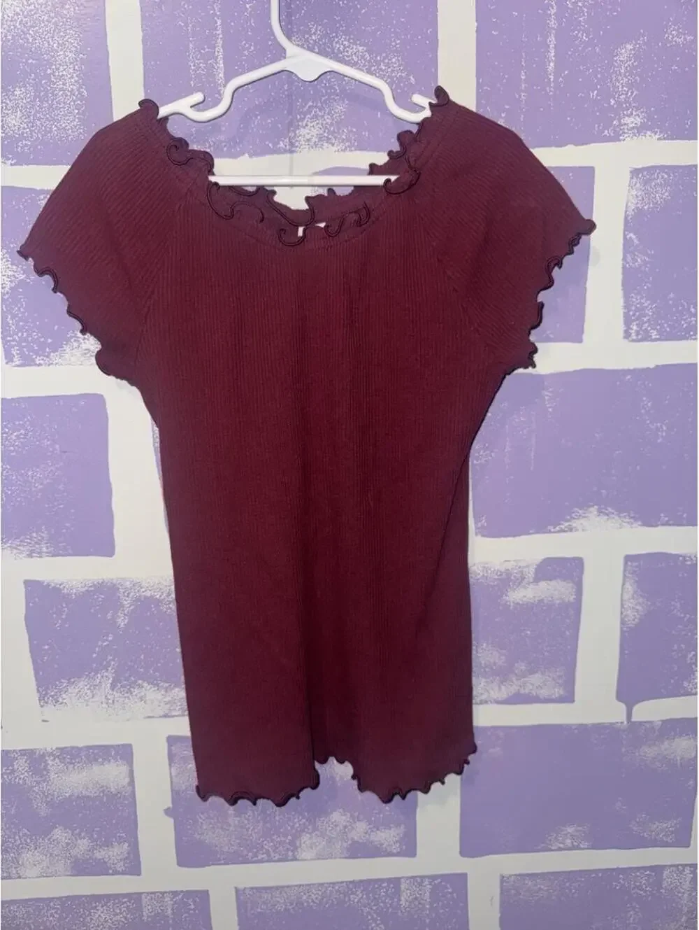 Old Navy Kid's Burgundy and Red Blous